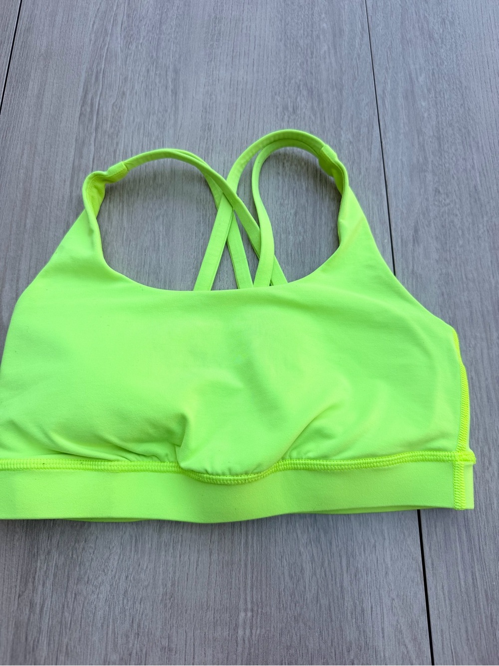 lululemon athletica Neon Lime Strappy Swim Top